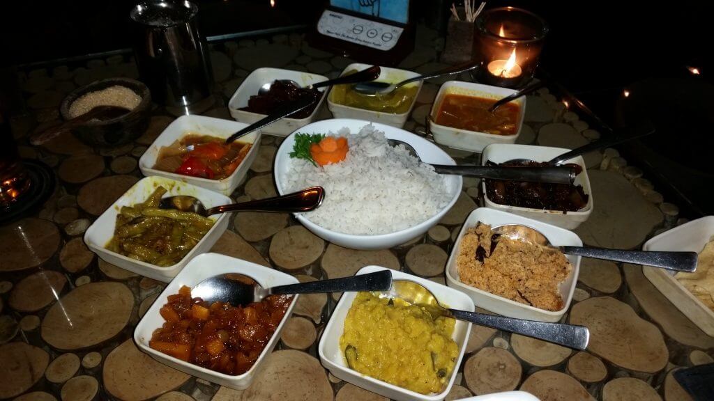Comer en Sri Lanka Rice Curry